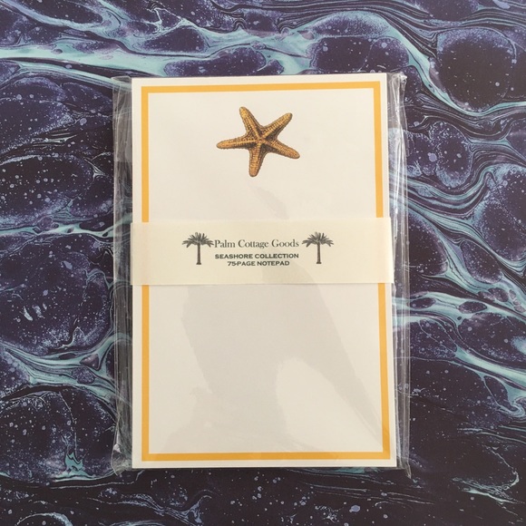 Starfish Notepad with 75-pages by Palm Cottage Goods. - Picture 1 of 2